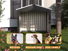 Load image into Gallery viewer, SUXXAN Metal Outdoor Storage Shed 3FT x 3FT, Tool Storage Backyard Shed, Tiny House Garden Shed for Backyard, Lawn, Patio (Black)
