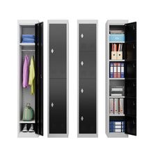 Load image into Gallery viewer, SUXXAN 6 Tier Metal Storage Locker for School, Gym, Home, Office, Steel Locker Cabinet with 6 Doors, Assembly Required（Lock Not Included）
