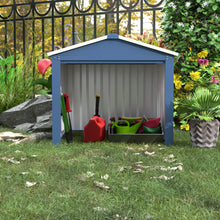 Load image into Gallery viewer, SUXXAN Metal Outdoor Storage Shed 3FT x 3FT, Small Steel Utility Tool Shed Storage House with Door &amp; Lock, for Backyard Garden Patio Lawn (3&#39; x 3&#39;), Blue
