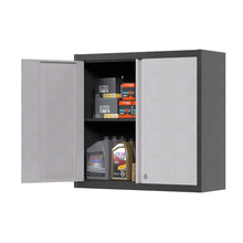 Load image into Gallery viewer, SUXXAN Metal Wall Mounted Cabinet Cupboard, Hanging Storage Cabinet for Bathroom Kitchen Toilet Cabinet with Doors and Shelves(2 Doors)
