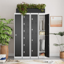 Load image into Gallery viewer, SUXXAN 6 Tier Metal Storage Locker for School, Gym, Home, Office, Steel Locker Cabinet with 6 Doors, Assembly Required（Lock Not Included）
