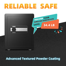 Load image into Gallery viewer, 2 Cubic Feet Electronic Keyboard Home Safe Box, Digital Security Safe Lock Box Used for Home Office Hotel Business, Quick-Access Small Safes for Cash, Jewelry, Documents(Black)

