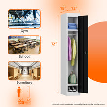 Load image into Gallery viewer, SUXXAN 6 Tier Metal Storage Locker for School, Gym, Home, Office, Steel Locker Cabinet with 6 Doors, Assembly Required（Lock Not Included）
