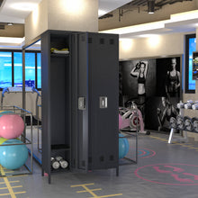 Load image into Gallery viewer, SUXXAN 72 inches 3 Doors Metal Storage Locker for Employees，Large Steel Combination Locker Cabinet for Gym, Living Room, School , Office with Locking Doors(Dark Gray)
