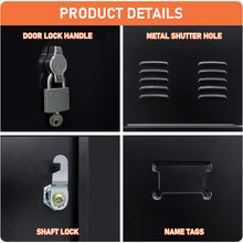 Load image into Gallery viewer, SUXXAN 6 Tier Metal Storage Locker for School, Gym, Home, Office, Steel Locker Cabinet with 6 Doors, Assembly Required（Lock Not Included）
