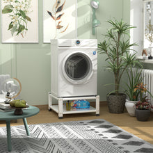 Load image into Gallery viewer, Laundry Pedestal 28&quot; Wide for Washer and Dryer Stand, Universal Fit 700lbs Capacity, Washing Machine Base Stand Dryer Base Platform Heavy Duty
