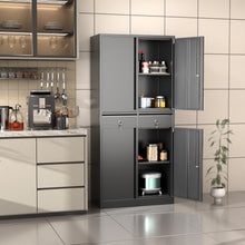 Load image into Gallery viewer, Metal Storage Cabinet with Locking Doors and 2 Drawers, 71’’ Lockable Steel Storage Cabinet with Adjustable Shelves for Garage Utility Room Home Office School(Assembly required)
