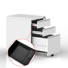 Load image into Gallery viewer, SUXXAN 3 Drawer Metal Mobile Pedestal Cabinet,Fully Assembled Except Casters(White)

