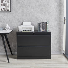 Load image into Gallery viewer, SUXXAN Metal Folding Lateral File Cabinet with 2 Drawers, Assembly Required
