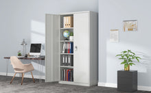 Load image into Gallery viewer, SUXXAN Metal Garage Storage Cabinet, 72 Inches Tall Lockable Gray Storage Cabinet with Door and Adjustable Shelves for Office and Home, Assembly Required
