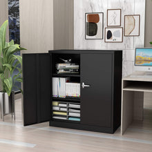 Load image into Gallery viewer, SUXXAN Small Industrial Metal Storage Cabinet with 2 Adjustable Shelves for Home and Office, Assembly Required
