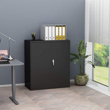 Load image into Gallery viewer, SUXXAN Small Industrial Metal Storage Cabinet with 2 Adjustable Shelves for Home and Office, Assembly Required
