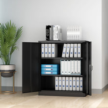 Load image into Gallery viewer, SUXXAN Small Industrial Metal Storage Cabinet with 2 Adjustable Shelves for Home and Office, Assembly Required
