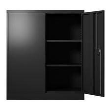 Load image into Gallery viewer, SUXXAN Small Industrial Metal Storage Cabinet with 2 Adjustable Shelves for Home and Office, Assembly Required
