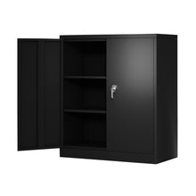 Load image into Gallery viewer, SUXXAN Small Industrial Metal Storage Cabinet with 2 Adjustable Shelves for Home and Office, Assembly Required

